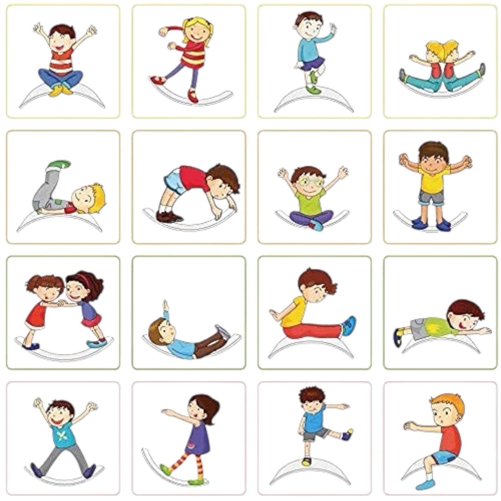 Ginger Home Placă de echilibru din lemn – Jucărie sigură pentru copii, 82x30x15 cm