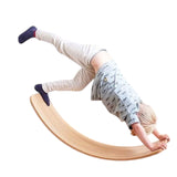 Ginger Home Placă de echilibru din lemn – Jucărie sigură pentru copii, 82x30x15 cm