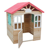 Детска Дървена Къщичка За Игра На Открито За Двор И Градина, 115×102×129 См Ginger Home