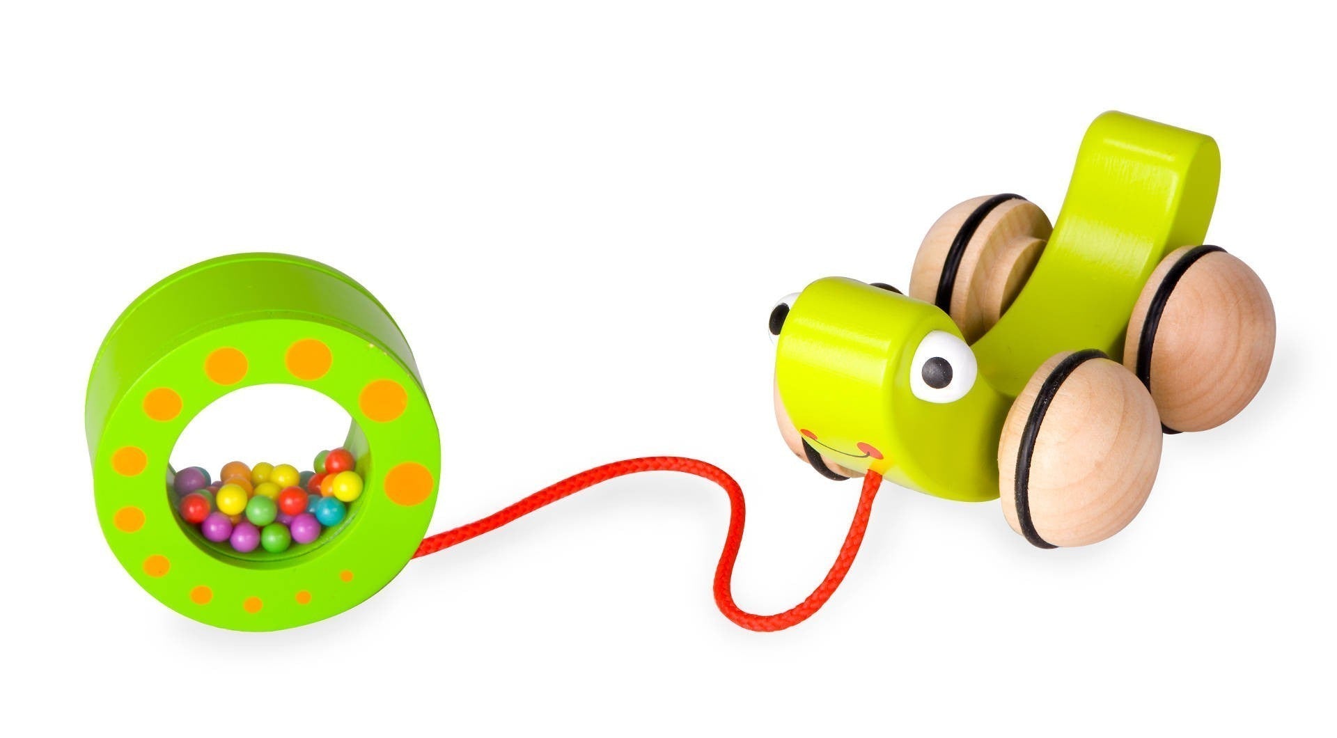 Дървена Играчка Охлювче За Дърпане --- BebeMama