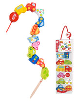 Дървена Играчка За Нанизване - Превозни Средства - Умения И Творчество - Classic World - BebeMama