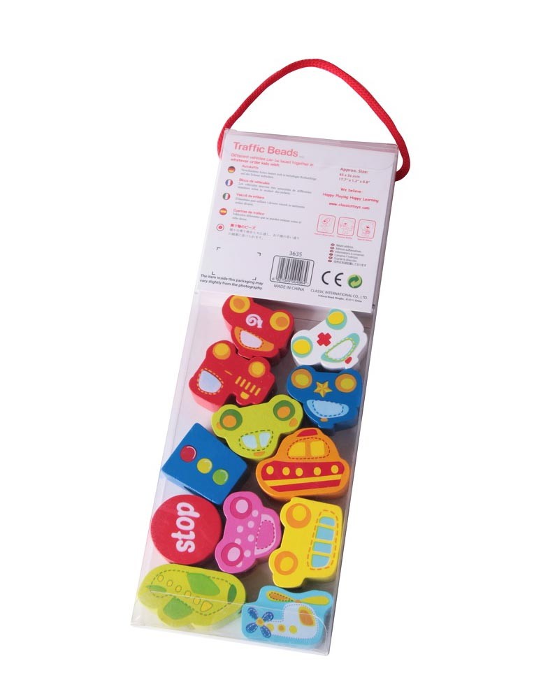 Дървена Играчка За Нанизване - Превозни Средства --- BebeMama