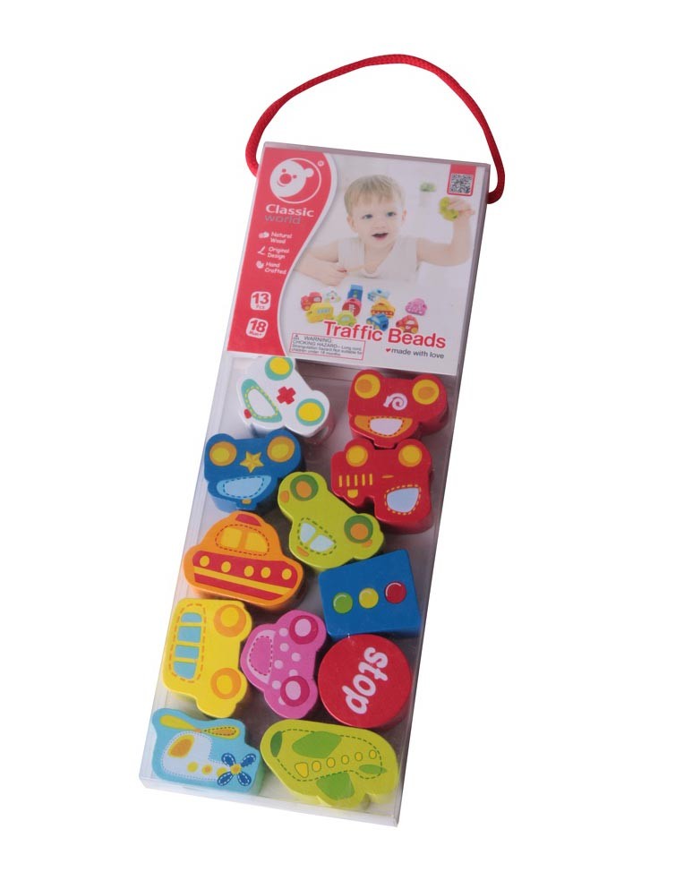 Дървена Играчка За Нанизване - Превозни Средства --- BebeMama