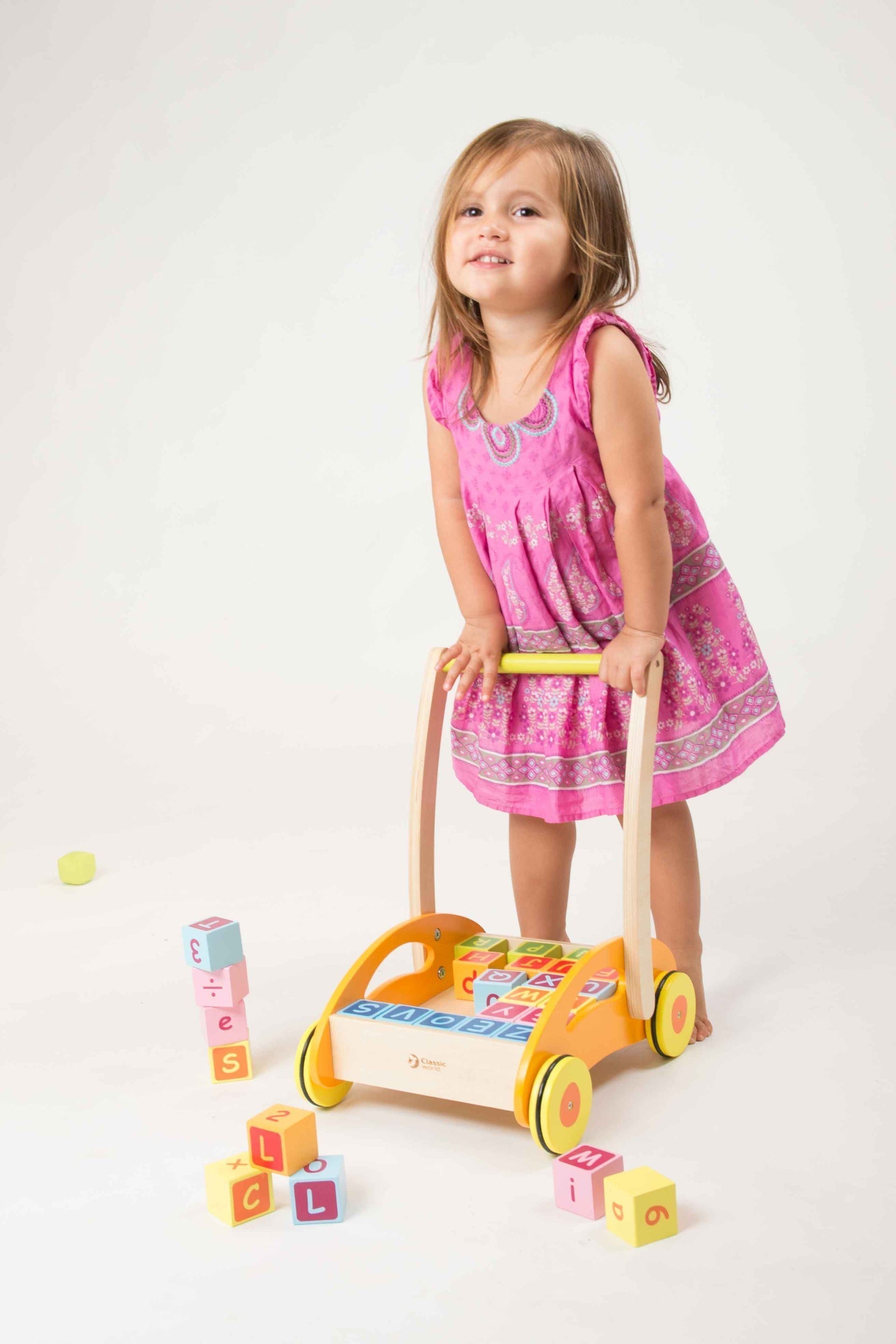 Дървена Проходилка - Уокър С Кубчета --- BebeMama