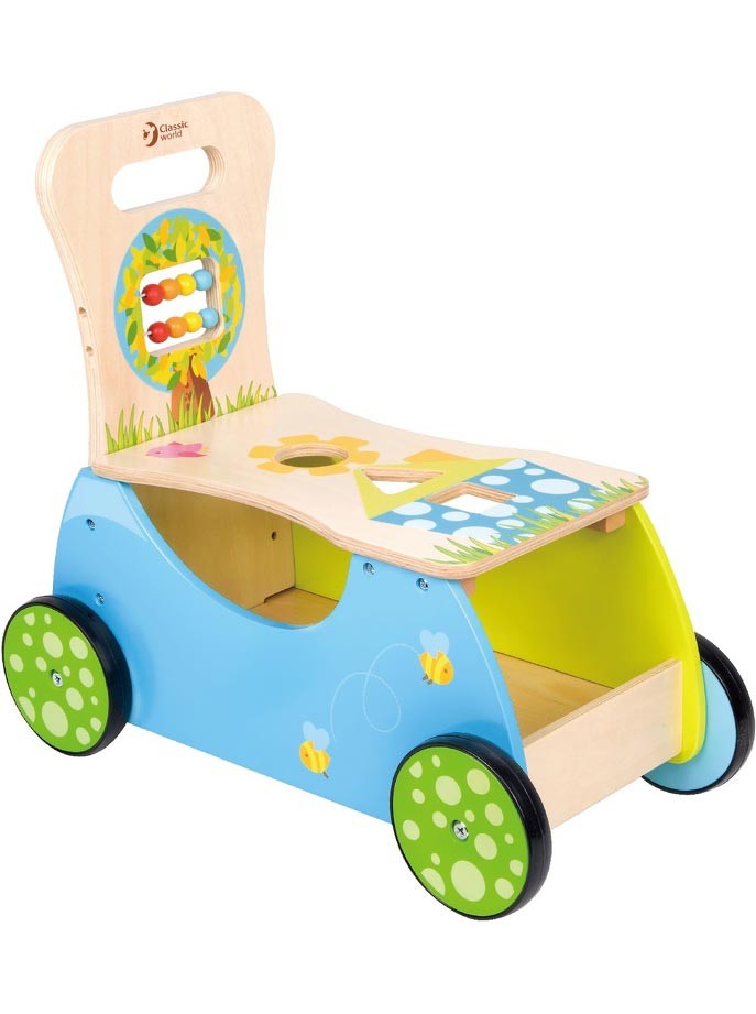 Дървена Проходилка За Бутане И Яздене --- BebeMama