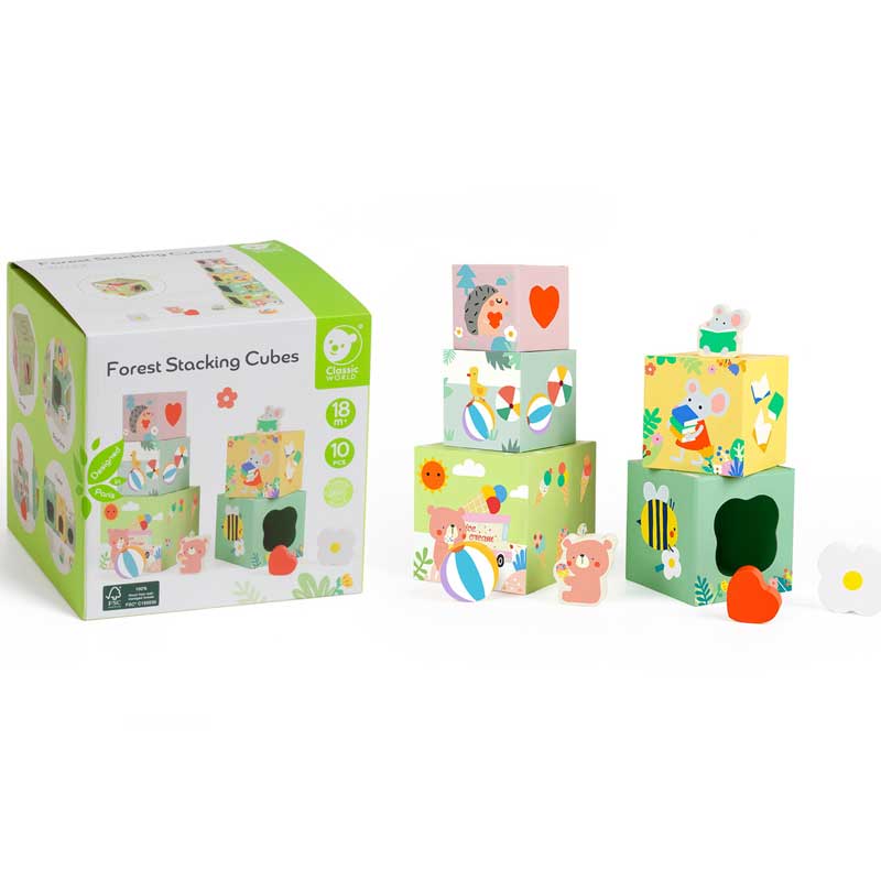 Дървени Кубчета За Подреждане С Горски Мотиви Classic World