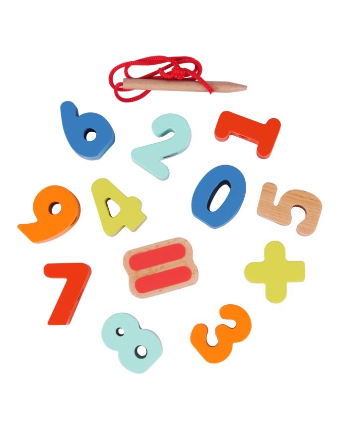 Дървени Цифри За Нанизване - Образователни Игри - Classic World - BebeMama