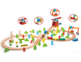 Дървено Влакче С Релси - 75 Части - Коли, Камиони, Влакове И Самолети - Classic World - BebeMama