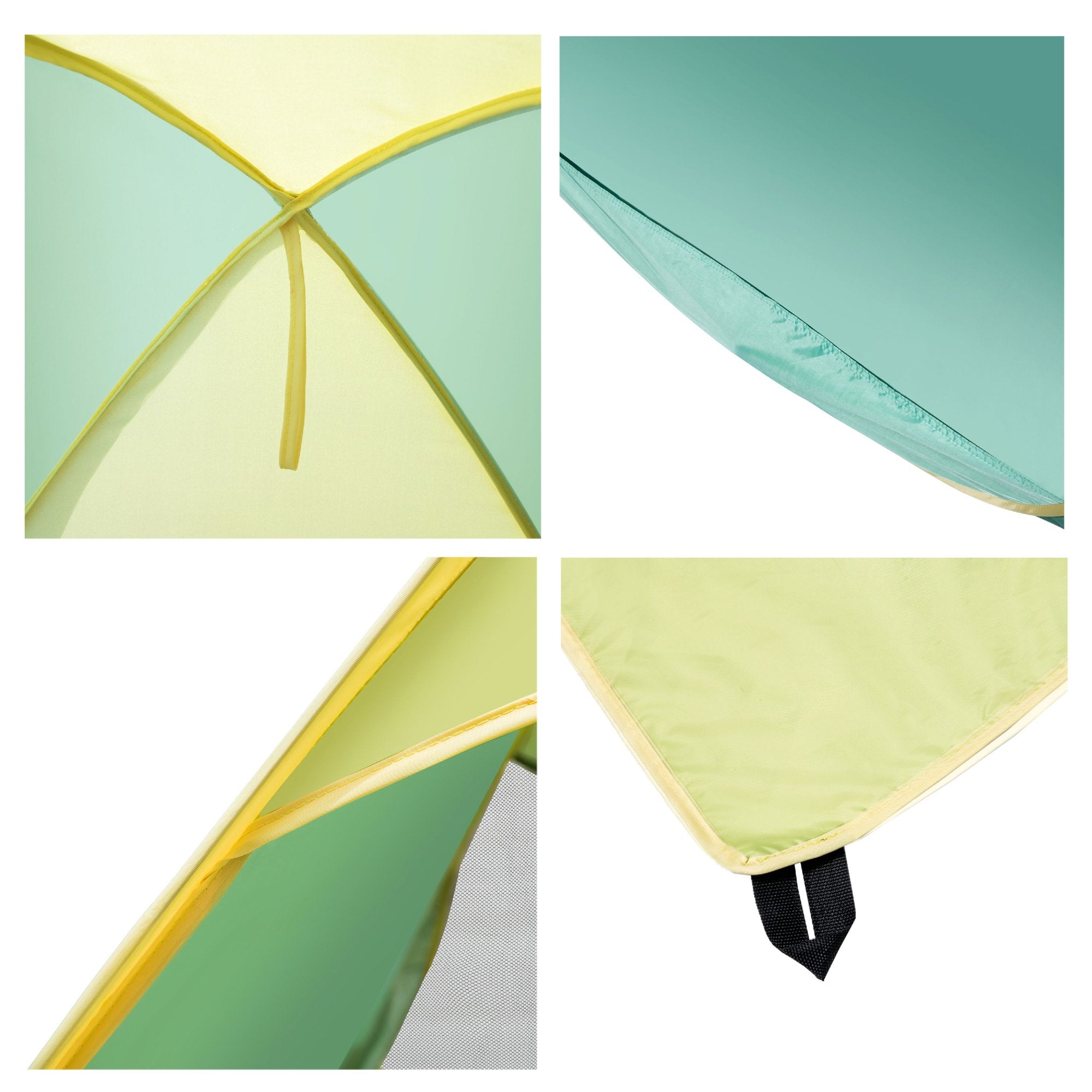 Детска Pop Up Палатка С Uv Защита 50+ Лека, Сгъваема, За Плаж И Градина, 165×150×110 См Ginger Home