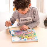 Детска дървена игра с магнити - трафик --- BebeMama