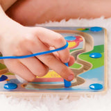 Детска дървена игра с магнити - трафик --- BebeMama