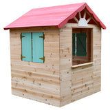 Детска Дървена Къщичка За Игра На Открито За Двор И Градина, 115×102×129 См Ginger Home