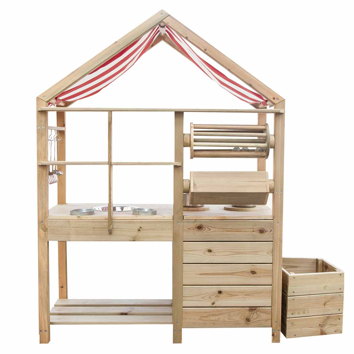 Детска дървена кухня за игра навън --- BebeMama