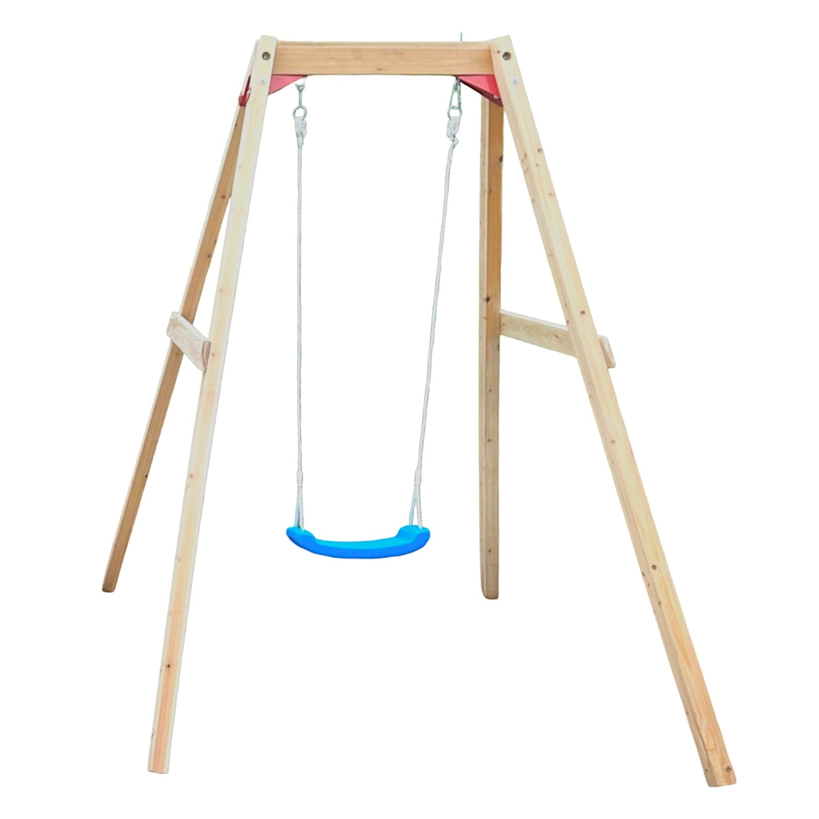 Leagăn din lemn pentru copii Technical Hara, Ginger Home, 156x200x201 cm, joc în siguranță în aer liber