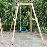 Leagăn din lemn pentru copii Technical Hara, Ginger Home, 156x200x201 cm, joc în siguranță în aer liber