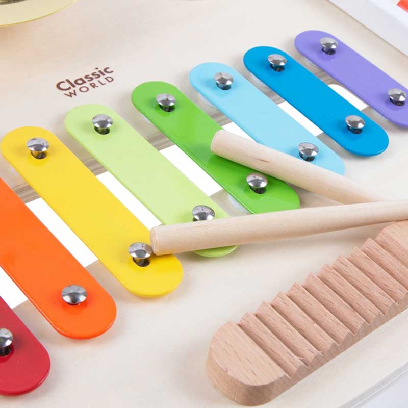 Детска Дървена Маса С Музикални Инструменти --- BebeMama