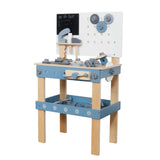 Детска Дървена Работилница С Инструменти, Ginger Home, Синя, 46Х26Х67Cm