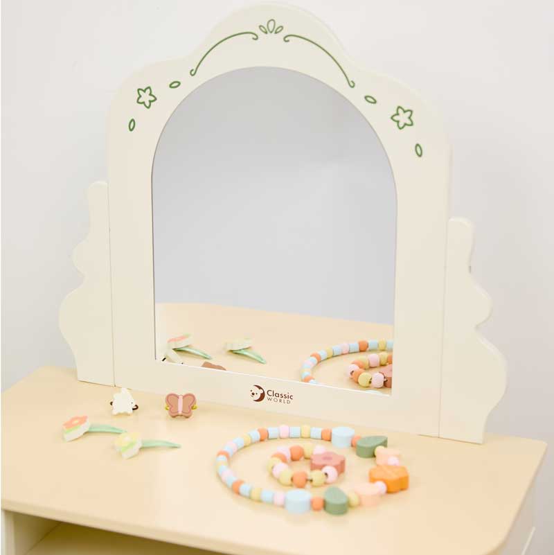 Детска Дървена Тоалетка С Огледало Magic Dresser Classic World