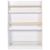 Детска Етажерка Ginger Home, Дървен Органайзер За Книжки И Играчки, Бял Цвят, За Уютната Детска Стая