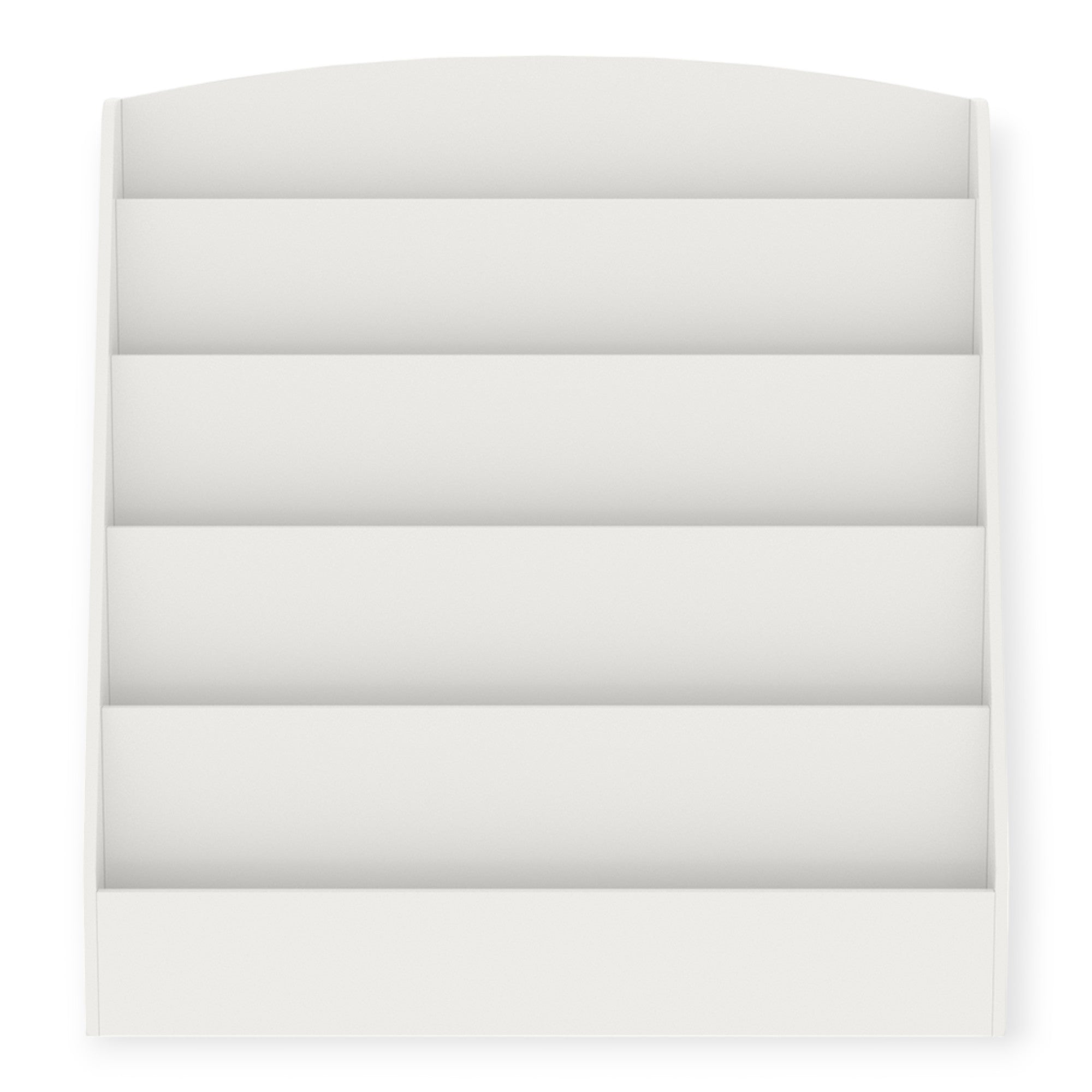 Детска Етажерка Ginger Home, Органайзер С Рафтове За Книжки И Списания, Дървена, Бяла, 80Х30Х80 См.