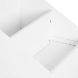 Детска Етажерка За Играчки И Книги Къща С Рафтoве И Дъска За Рисуване, Монтесори, Бяла, 72.5x40x95.8 См Ginger Home