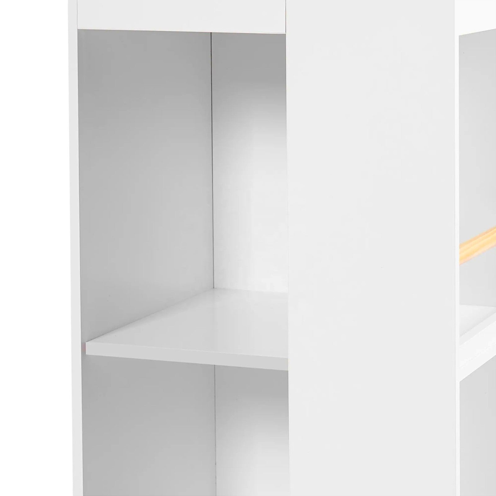 Детска Етажерка За Играчки И Книги Къща С Рафтoве И Дъска За Рисуване, Монтесори, Бяла, 72.5x40x95.8 См Ginger Home