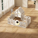 Детска Къщичка С Ограда И Баскетболен Кош Космонавт Feelkids