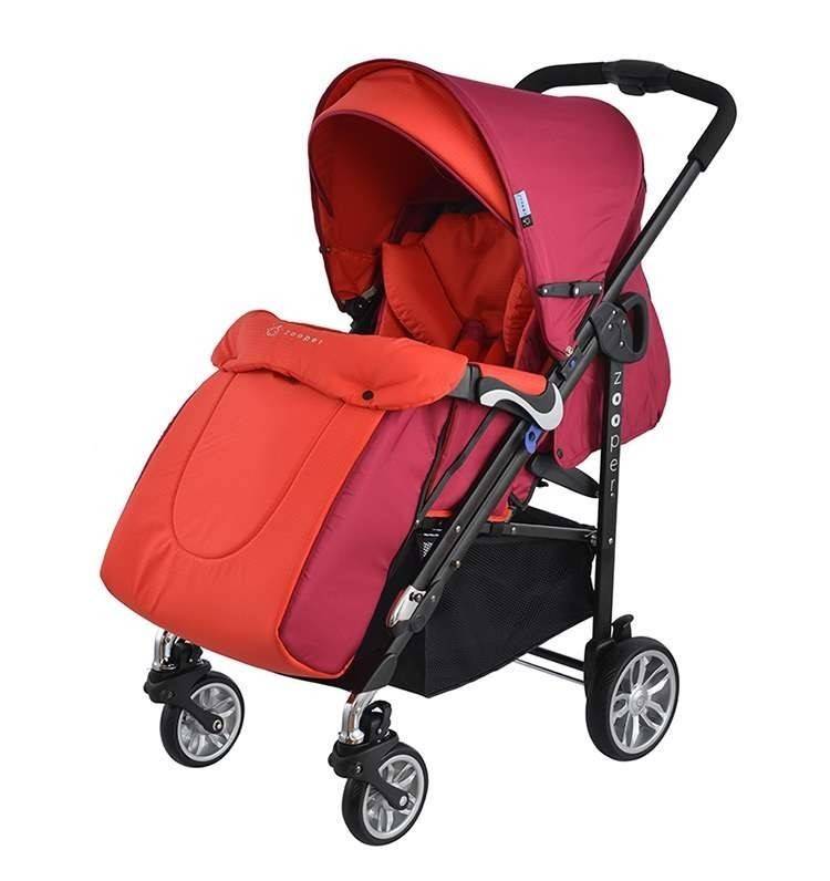 Детска количка, комбинирана Zooper Waltz Flaming Plaid, червена - Комбинирани Колички - Zooper - BebeMama