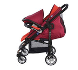 Детска количка, комбинирана Zooper Waltz Flaming Plaid, червена --- BebeMama