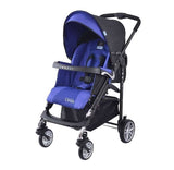 Детска количка, комбинирана Zooper Waltz Royal Blue Plaid, кралско синьо и черно --- BebeMama