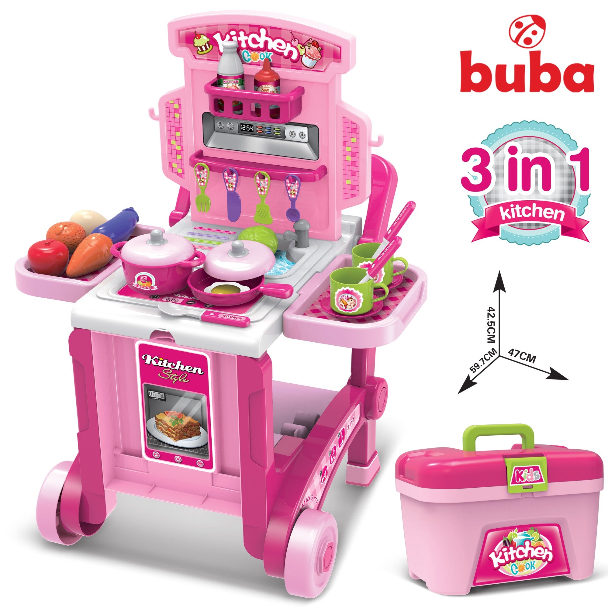 Buba Kitchen Little Chef 008 927 rózsaszín játékkonyha