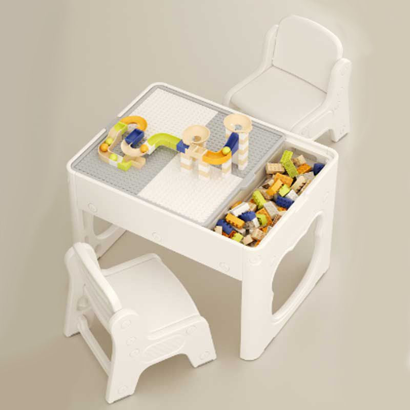 Детска Маса 2 В 1 С Конструктор 100 Части И Два Стола Feelkids