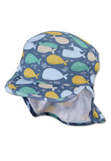 Детска Шапка От Трико С Платка На Врата И Принт На Китове , Uv50+, 49 См. 12 18 М. Sterntaler