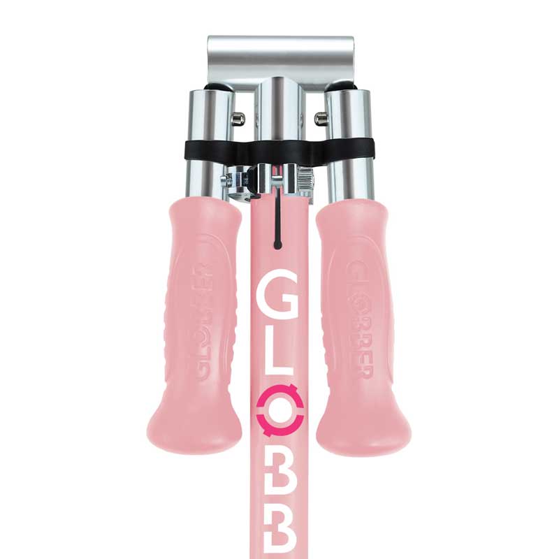 Детска Сгъваема Тротинетка С Две Светещи Колела Globber Flow Foldable Junior Lights - Розова --- BebeMama