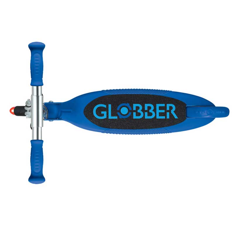 Детска Сгъваема Тротинетка С Две Светещи Колела Globber Flow Foldable Junior Lights - Синя --- BebeMama