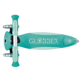 Детска Сгъваема Тротинетка С Родителски Контрол Globber Go Up Deluxe Flash Lights, Ментово Зелена