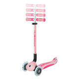 Детска Сгъваема Тротинетка С Родителски Контрол Globber Go Up Deluxe Flash Lights, Розова