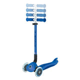 Детска Сгъваема Тротинетка С Родителски Контрол Globber Go Up Deluxe Flash Lights, Тъмно Синя --- BebeMama