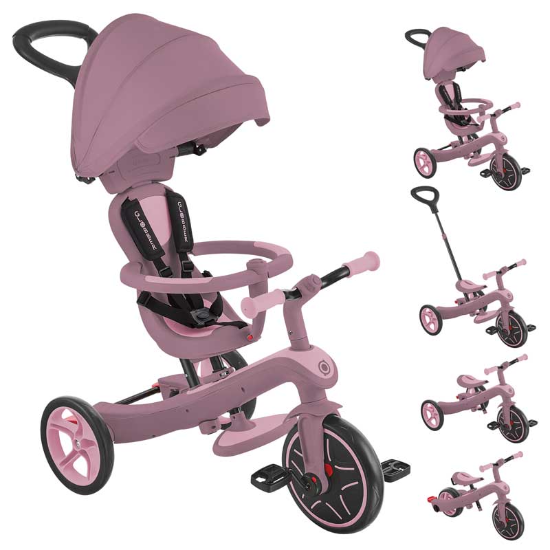 Детска Триколка 4 В 1 Explorer Trike Ecologic, Бери Globber