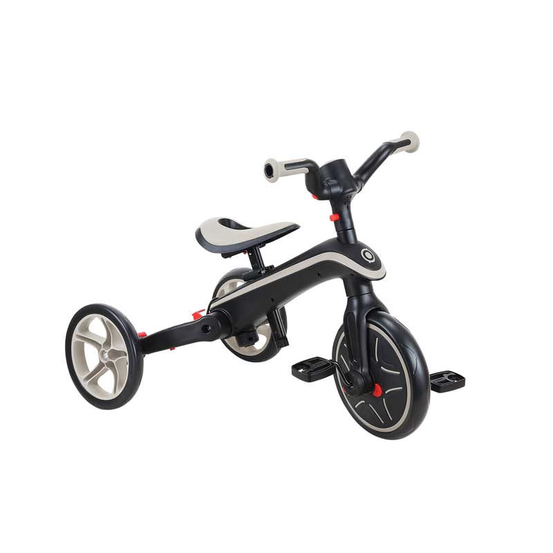 Tricicletă pentru copii 4 în 1 Globber Explorer Trike pliabilă, culoare bej