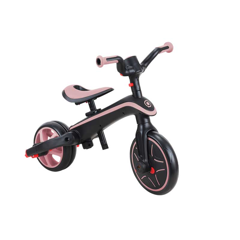 Tricicletă pentru copii 4 în 1 Globber Explorer, pliabilă, culoare roz
