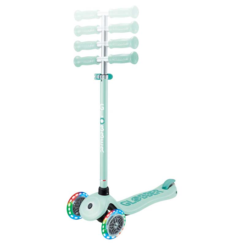 Детска Тротинетка С 3 Светещи Колела Primo Plus Lights, Мента Globber