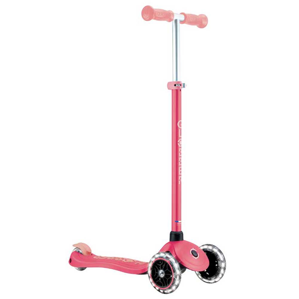 Детска Тротинетка Със Светещи Колела Primo Plus Glow Lights, Корал Globber