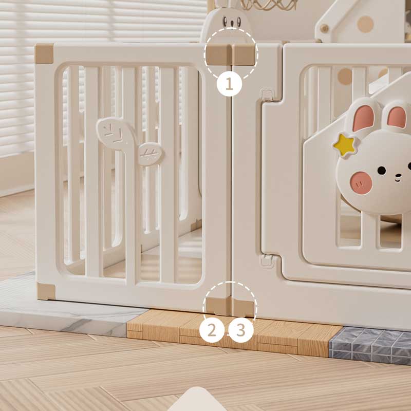 Детска Вътрешна Площадка С Ограда, Люлка И Активни Елементи За Игра Feelkids