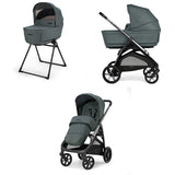 Cărucior 2 în 1 Inglesina Aptica System Duo - Verde Smarald / Negru Litiu