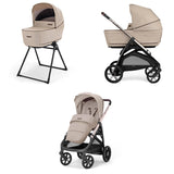 Cărucior 2 în 1 Inglesina Aptica System Duo - Pashmina Bej / Litio Negru