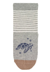 Детски Чорапи Нехлъзгащо Стъпало, Sun®, Костенурка, Сиви, 27 28 4 5 Г. Sterntaler