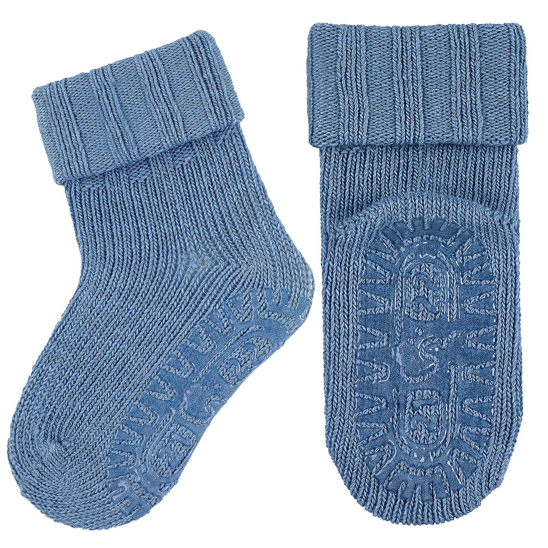 Детски Чорапи С Вълна С Анти Плъзгаща Подметка Сини, 33 34 7 8 Г. Sterntaler