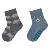 Детски Чорапи Със Силиконови Стопери, Полялно Мече, 2 Чифта, 27 28 4 5 Г. Sterntaler