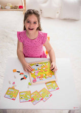 Детски дървен пъзел с магнитни фигури - Ферма --- BebeMama